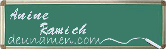 Anine Ramich Visitenkarte